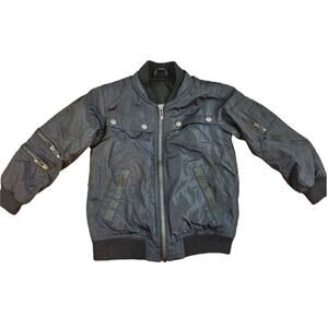 Awaknd Land all season boys jacket coat sz 5/m blue and black water resistant